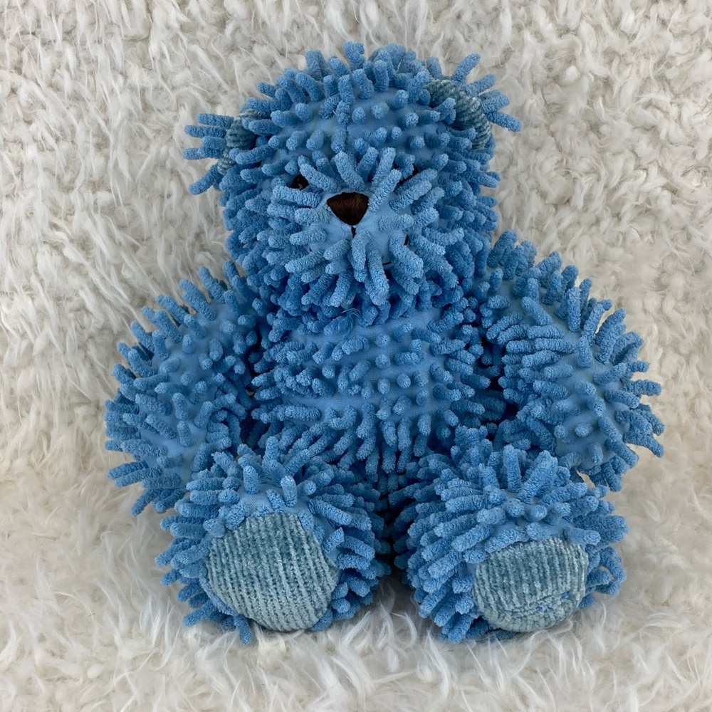 Stephan Baby Nubs Sensory Blue Teddy Bear 10” Plush Stuffed Animal Toy